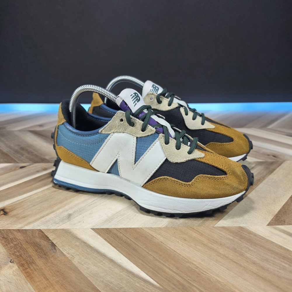 New Balance 327 Mustard Black Women's 8 Suede Retro Lifestyle Sneakers WS327TG